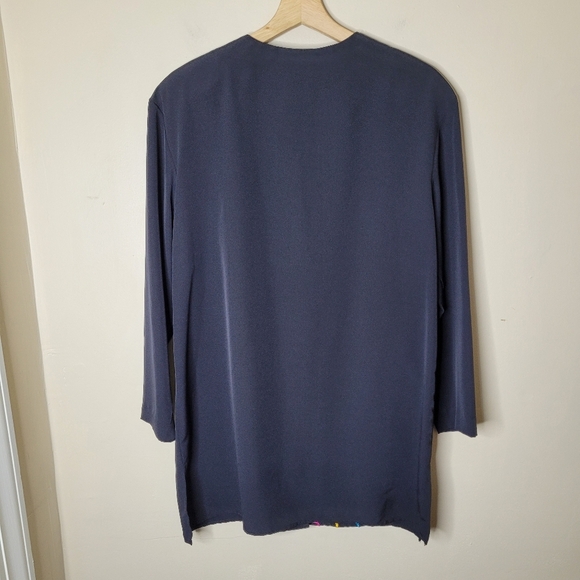 Vintage 80s Anthony Mark Hankins NWT Neon Trim  Mod Career Jacket M USA - Picture 5 of 8